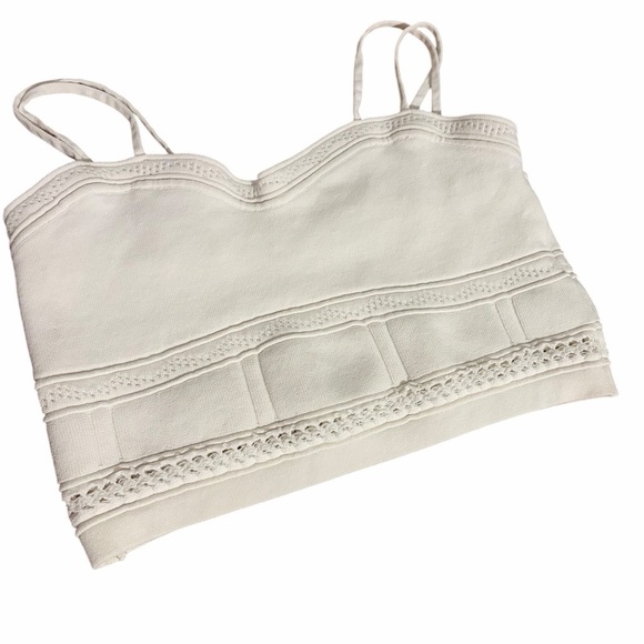 House of Harlow 1960 Tops - House of Harlow 1960 Cream Crochet Knit Crop Top | Boho Festival | M